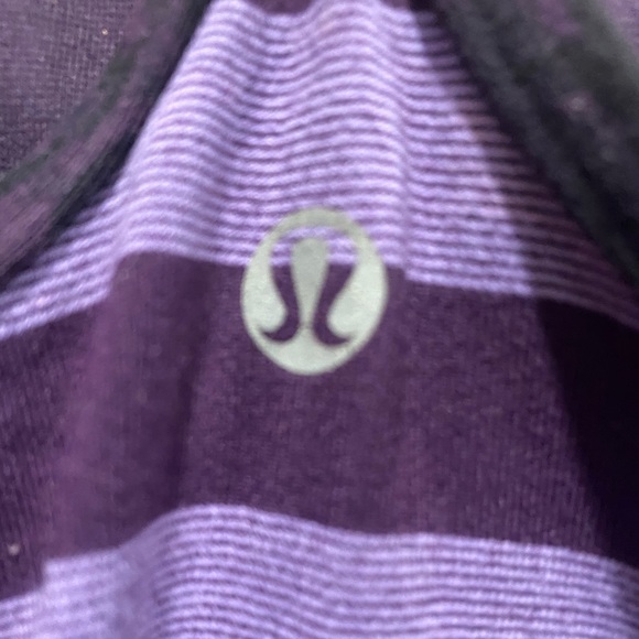 Lululemon Purple Stripes Power Y Tank - Picture 3 of 4